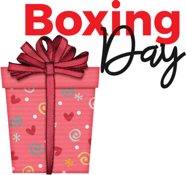 Transparent Boxing Day Gift Gift Box Box for Happy Boxing Day for Boxing Day