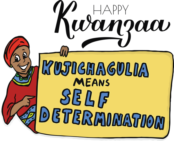 Transparent Kwanzaa Logo Banner Human for Happy Kwanzaa for Kwanzaa