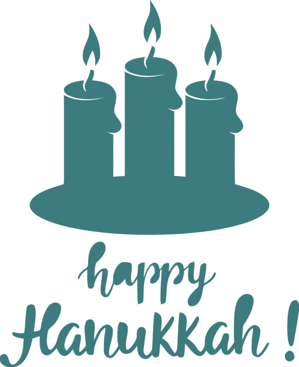 Transparent Hanukkah Logo Green Design for Happy Hanukkah for Hanukkah