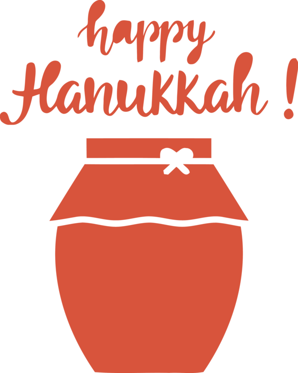 Transparent Hanukkah Logo Line Red for Happy Hanukkah for Hanukkah