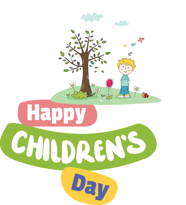 Transparent International Children's Day Human Logo Behavior for Children's Day for International Childrens Day