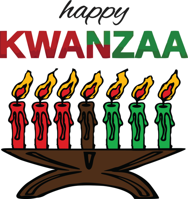 Transparent Kwanzaa Candle Kwanzaa Kinara for Happy Kwanzaa for Kwanzaa