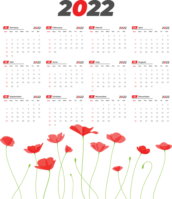 Transparent New Year Line Calendar System Design for Printable 2022 Calendar for New Year
