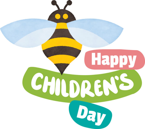 Transparent International Children's Day Butterflies Logo Insects for Children's Day for International Childrens Day