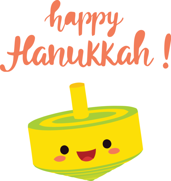 Transparent Hanukkah Cartoon Design Yellow for Happy Hanukkah for Hanukkah