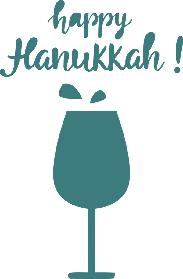 Transparent Hanukkah Logo Green Teal for Happy Hanukkah for Hanukkah