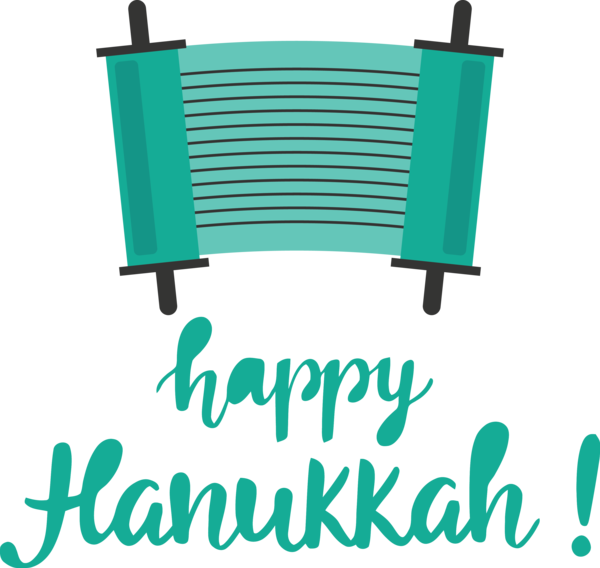 Transparent Hanukkah Logo Font Green for Happy Hanukkah for Hanukkah