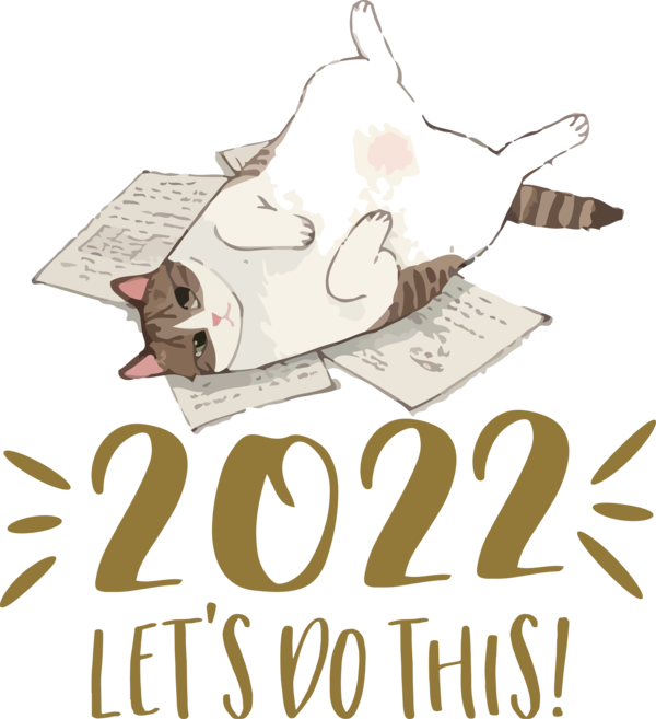 Transparent New Year Cat Design Happy New Year for Happy New Year 2022 for New Year