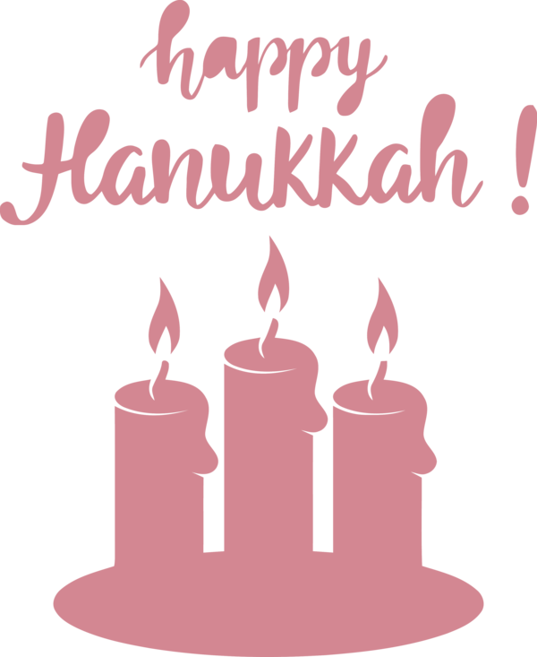 Transparent Hanukkah Pink M Meter for Happy Hanukkah for Hanukkah