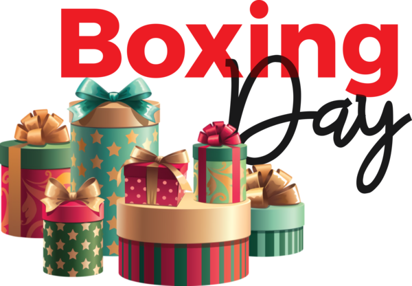 Transparent Boxing Day Gift Box Gift Box for Happy Boxing Day for Boxing Day