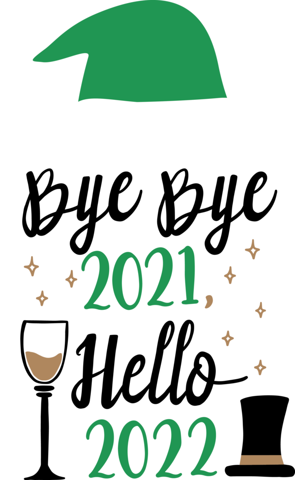 Transparent New Year Logo Line Tree for Happy New Year 2022 for New Year