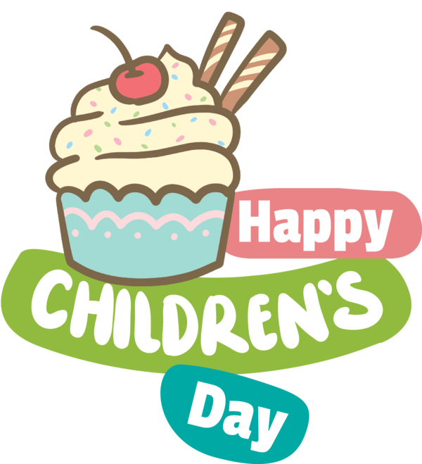 Transparent International Children's Day Logo Line Mitsui cuisine M for Children's Day for International Childrens Day
