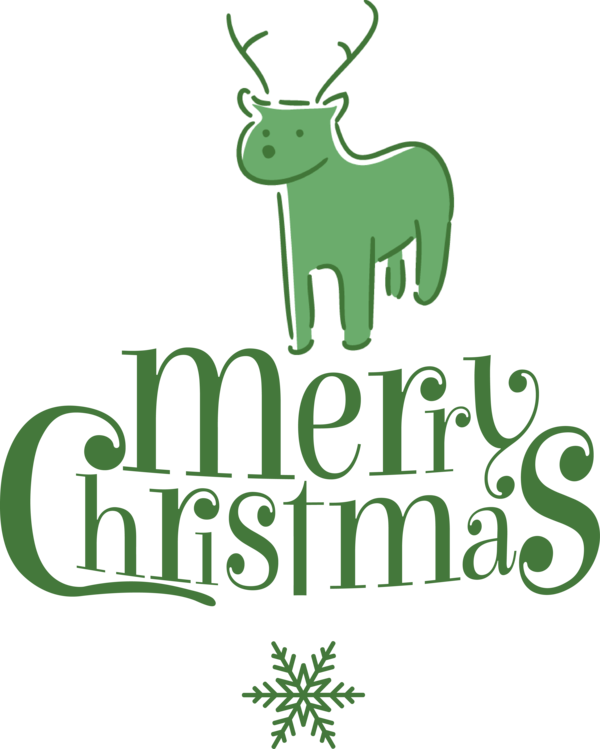 Transparent Christmas Reindeer Deer Logo for Merry Christmas for Christmas