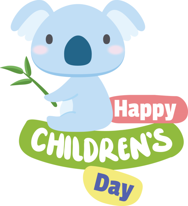 Transparent International Children's Day Cartoon Logo Line for Children's Day for International Childrens Day