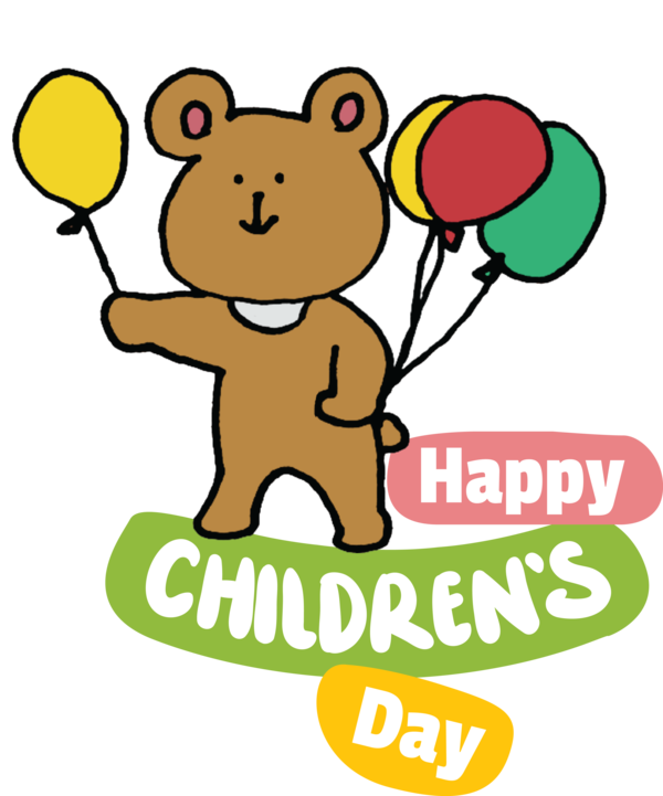 Transparent International Children's Day Kigurumi Drawing Icon for Children's Day for International Childrens Day