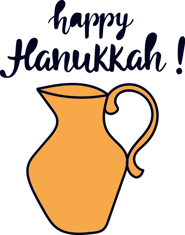 Transparent Hanukkah Mug Line Meter for Happy Hanukkah for Hanukkah