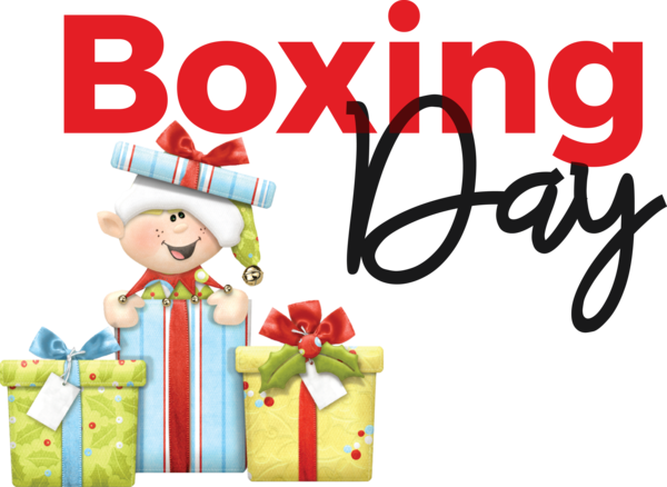 Transparent Boxing Day Christmas Day Holiday New Year for Happy Boxing Day for Boxing Day