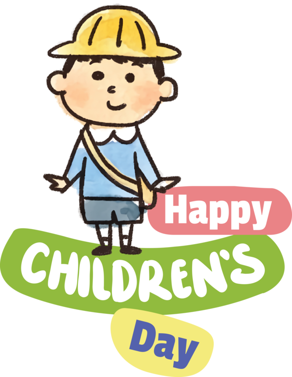 Transparent International Children's Day Human Logo Cartoon for Children's Day for International Childrens Day