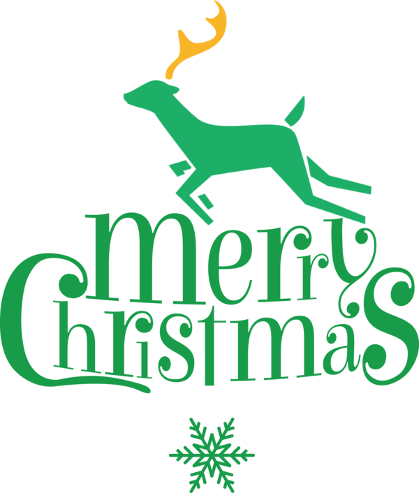 Transparent Christmas Deer Logo Leaf for Merry Christmas for Christmas