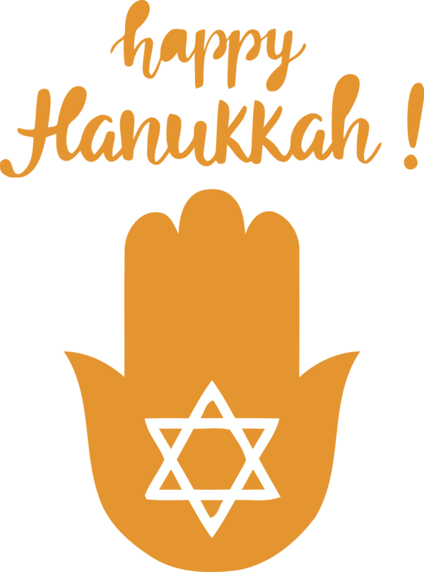 Transparent Hanukkah Logo Line Yellow for Happy Hanukkah for Hanukkah
