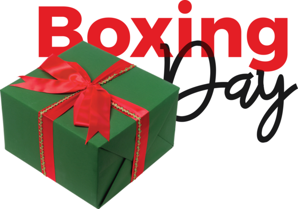 Transparent Boxing Day Bauble Box Design for Happy Boxing Day for Boxing Day
