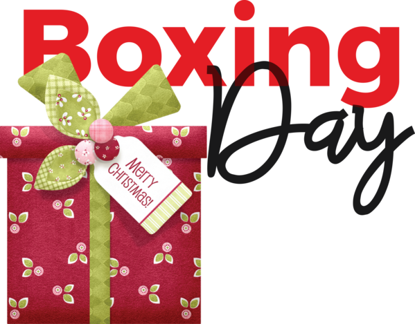 Transparent Boxing Day Christmas Day Digital art Painting for Happy Boxing Day for Boxing Day
