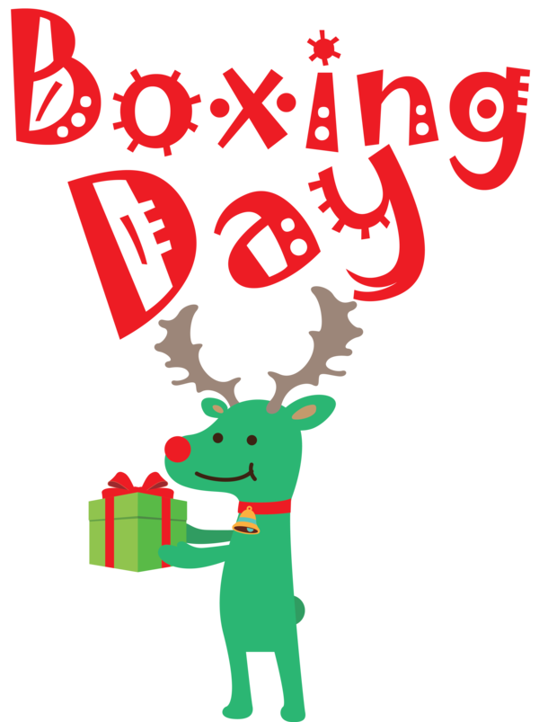 Transparent Boxing Day Reindeer Christmas Day Human for Happy Boxing Day for Boxing Day