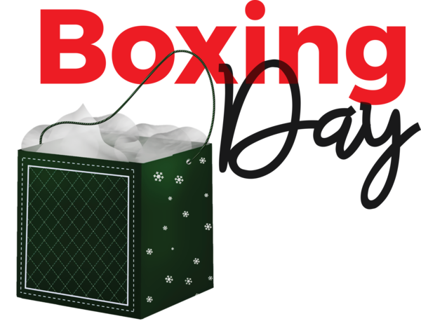 Transparent Boxing Day Font  Printing for Happy Boxing Day for Boxing Day