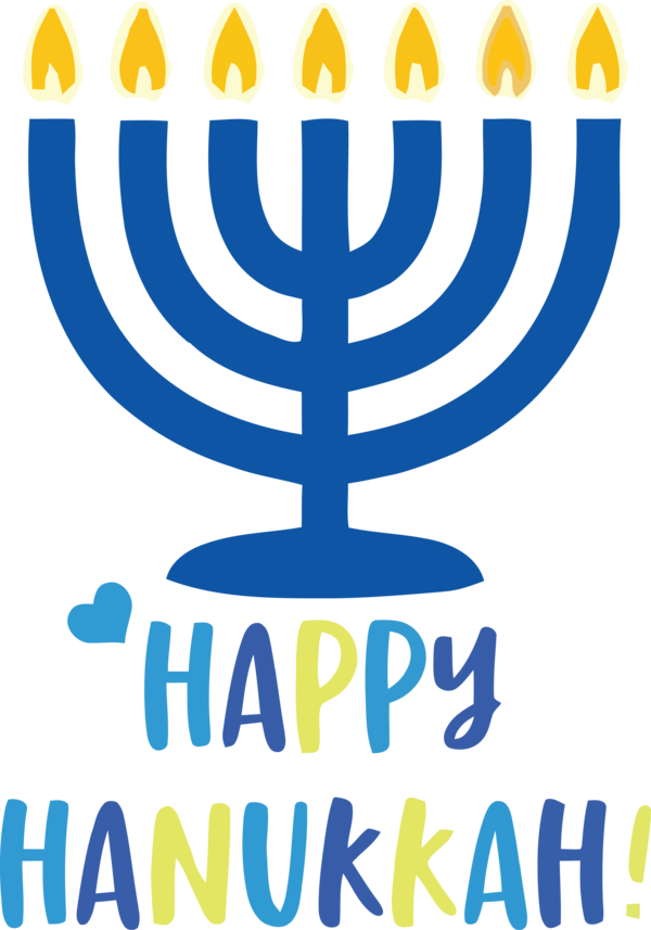 Transparent Hanukkah Logo Candle Candle Holder for Happy Hanukkah for Hanukkah