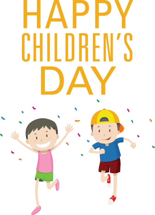 Transparent International Children's Day Human Cartoon Happiness for Children's Day for International Childrens Day