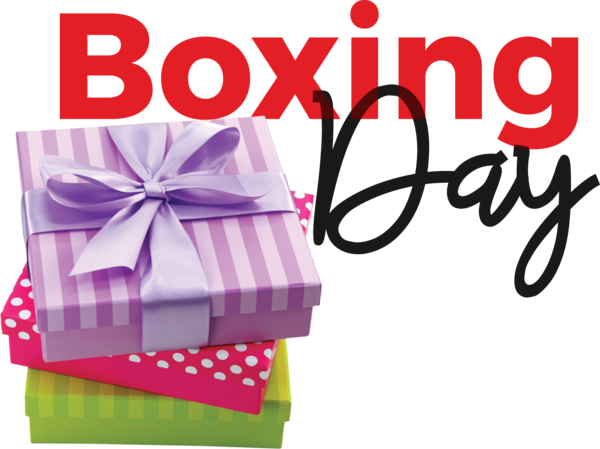Transparent Boxing Day Gift Birthday Gift Box for Happy Boxing Day for Boxing Day