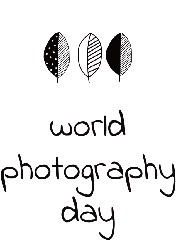 Transparent World Photography Day Line art Logo Design for Photography Day for World Photography Day