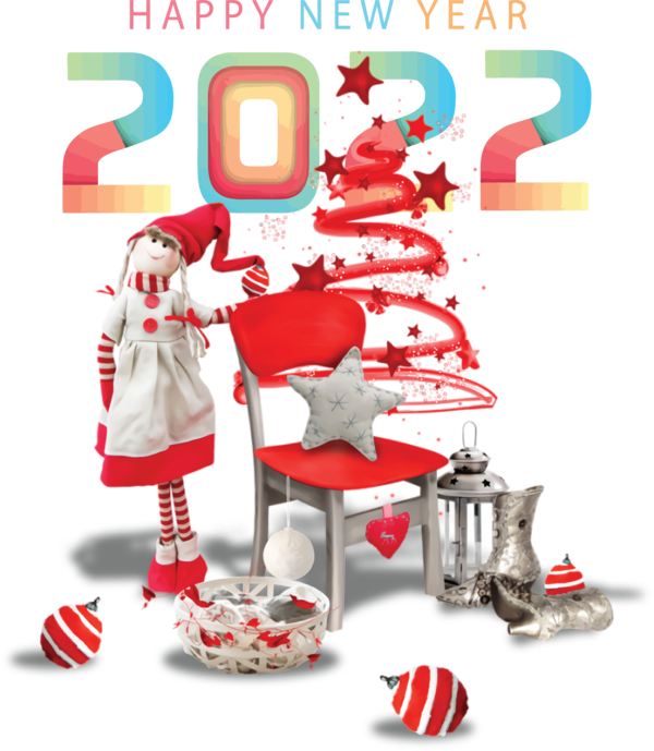 Transparent New Year Christmas Day Santa Claus New Year for Happy New Year 2022 for New Year