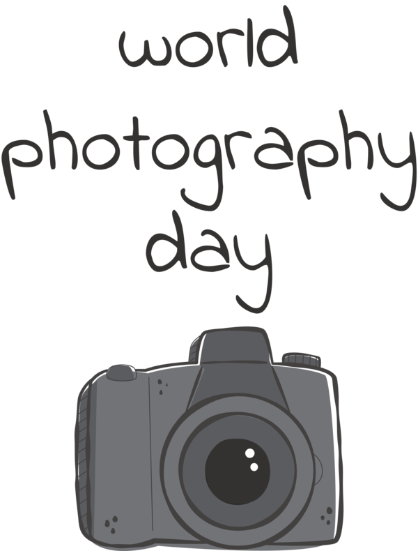 Transparent World Photography Day Black and white Mirrorless interchangeable-lens camera Camera for Photography Day for World Photography Day