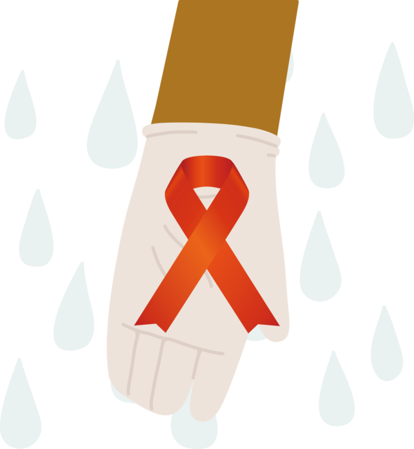 Transparent World Aids Day Logo Cartoon Number for Aids Day for World Aids Day