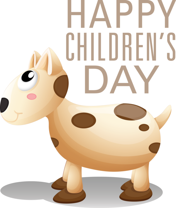 Transparent International Children's Day Dog Cartoon Design for Children's Day for International Childrens Day