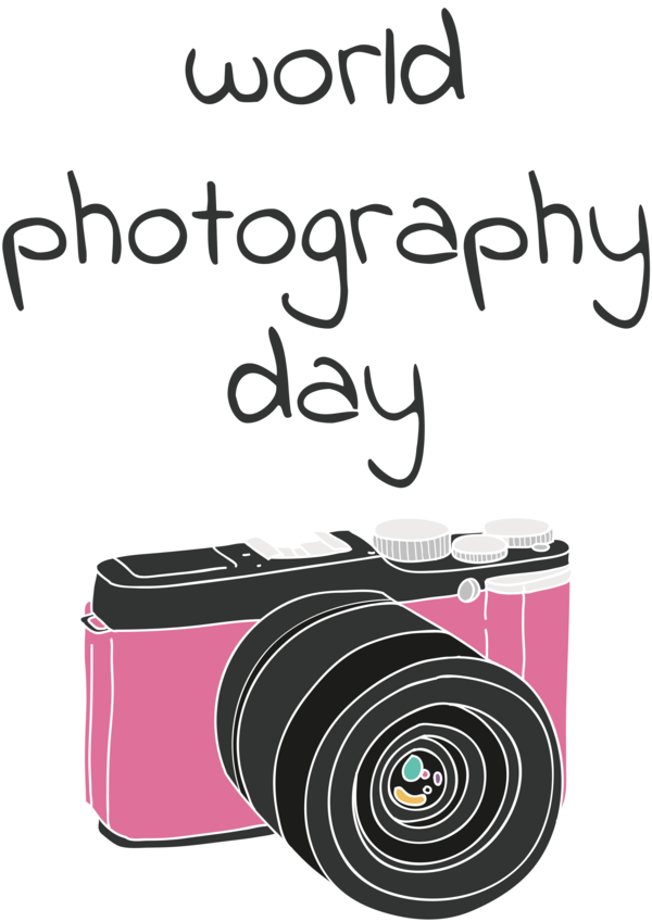 Transparent World Photography Day Digital Camera Camera Design for Photography Day for World Photography Day
