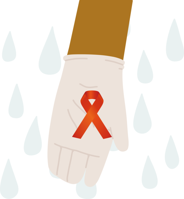 Transparent World Aids Day Design Font Cartoon for Aids Day for World Aids Day