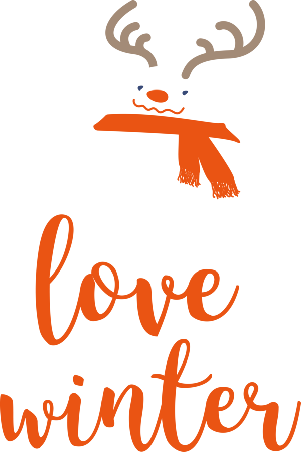 Transparent Christmas Cartoon Logo Line for Hello Winter for Christmas