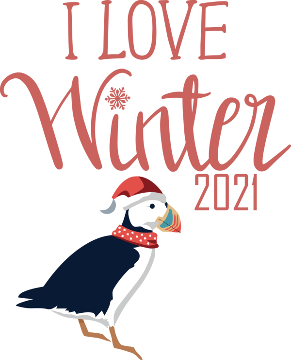 Transparent Christmas Birds Logo Text for Hello Winter for Christmas