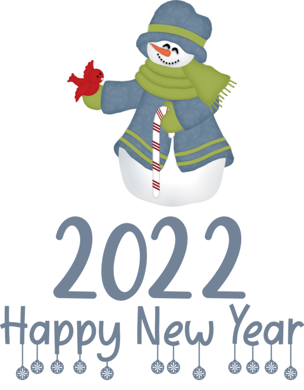 Transparent New Year New Year Christmas Day Holiday Ornament for Happy New Year 2022 for New Year