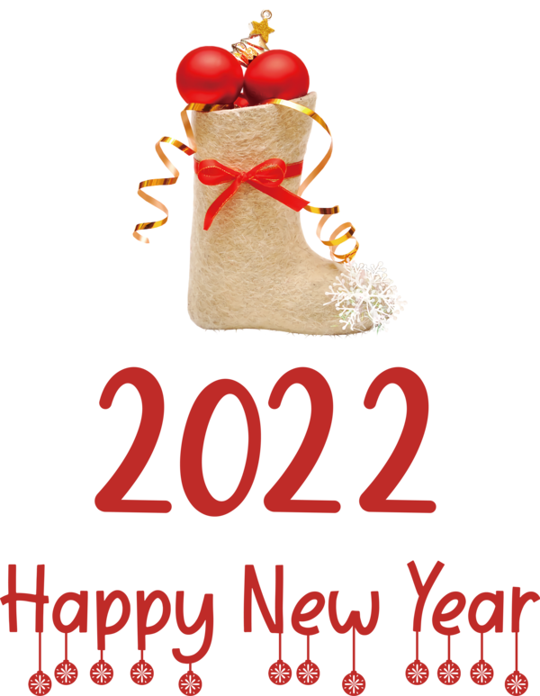 Transparent New Year Bauble Christmas Day HOLIDAY ORNAMENT for Happy New Year 2022 for New Year