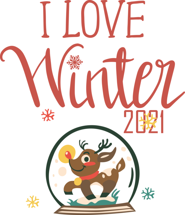 Transparent Christmas Logo Cartoon Line for Hello Winter for Christmas
