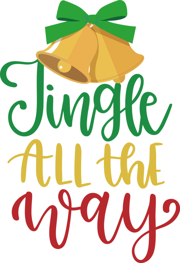 Transparent Christmas Leaf Logo Line for Jingle Bells for Christmas
