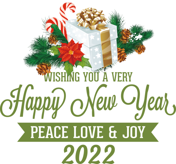 Transparent New Year Christmas Day Christmas gift Gift for Happy New Year 2022 for New Year