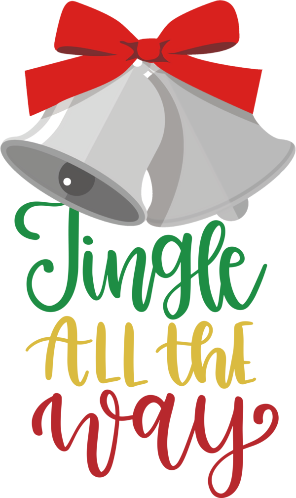 Transparent Christmas Logo Line Flower for Jingle Bells for Christmas