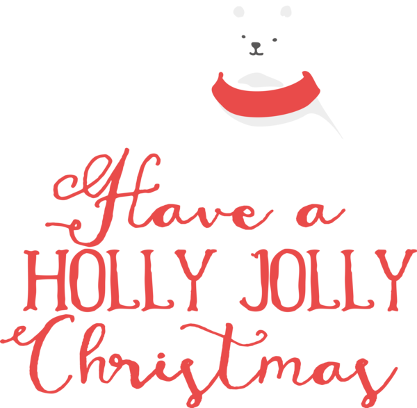 Transparent Christmas Font Calligraphy Line for Holly for Christmas
