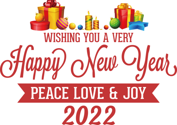 Transparent New Year Christmas decoration Christmas Day Logo for Happy New Year 2022 for New Year