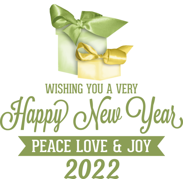 Transparent New Year Logo Font Survival kit for Happy New Year 2022 for New Year