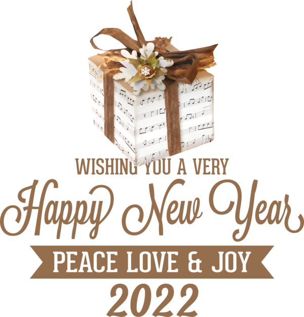 Transparent New Year Gift Drawing Line for Happy New Year 2022 for New Year
